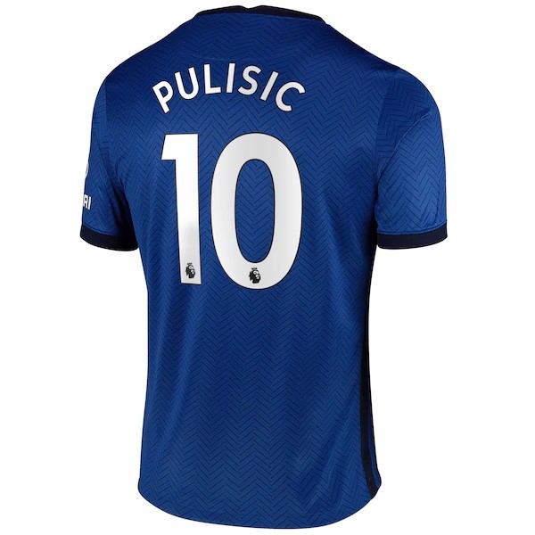 Maglia Chelsea NO.10 Pulisic Prima 20/21 Blu